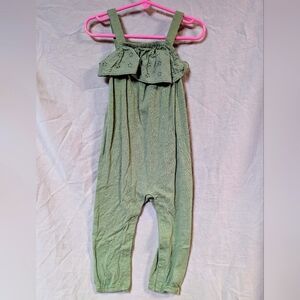 Sage Green Ruffled Romper